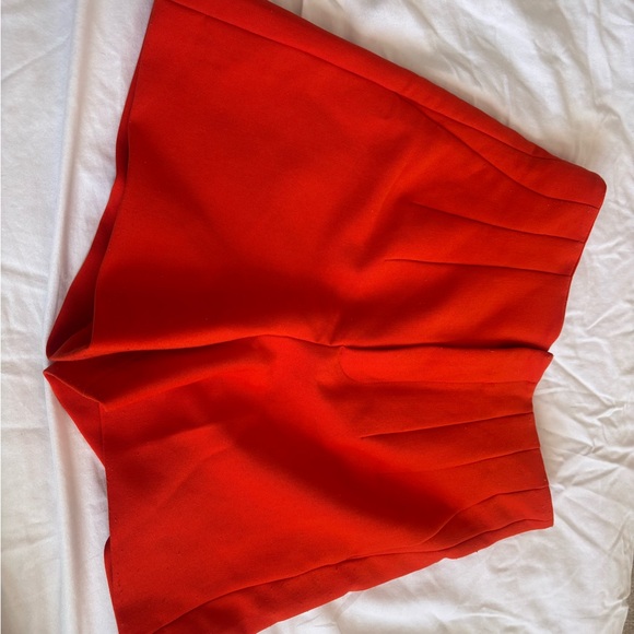 Zara High Waist Women Shorts - Vibrant Red - Picture 2 of 3